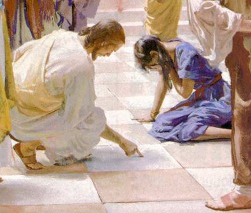 Jesus y la mujer adultera